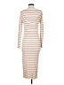 Roolee Stripes Ivory Casual Dress Size S - photo 2