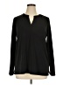 dalia Black Long Sleeve Blouse Size XL - photo 1
