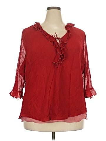 Bob Mackie 3/4 Sleeve Blouse (view 1)