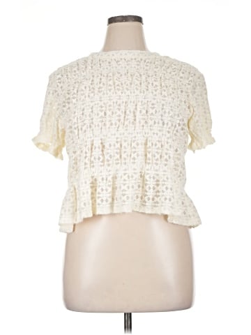 White Birch Short Sleeve Blouse (view 1)
