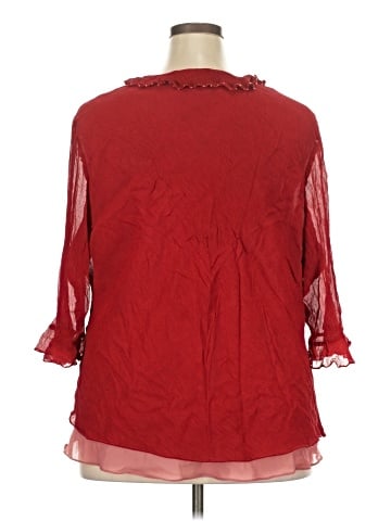 Bob Mackie 3/4 Sleeve Blouse (view 2)