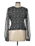 Laundry by Shelli Segal Black Long Sleeve Blouse Size L - photo 1