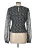 Laundry by Shelli Segal Black Long Sleeve Blouse Size L - photo 2
