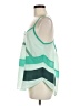 Piko 100% Polyester Green Sleeveless Blouse Size M - photo 5