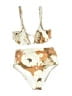 Ephemera Floral Tan Two Piece Swimsuit Size 2 - photo 1