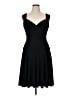 Maggy London Solid Black Cocktail Dress Size 14 - photo 1