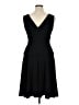 Maggy London Solid Black Cocktail Dress Size 14 - photo 2