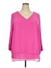 MICHAEL Michael Kors Pink 3/4 Sleeve Blouse Size 2X - photo 1