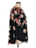 CAbi 100% Polyester Floral Black 3/4 Sleeve Blouse Size XL - photo 4