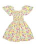 Btween 100% Rayon Floral Yellow Dress Size 6 - photo 2