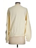 Anthropologie 100% Cotton Floral Ivory Sweatshirt Size 1 - photo 2