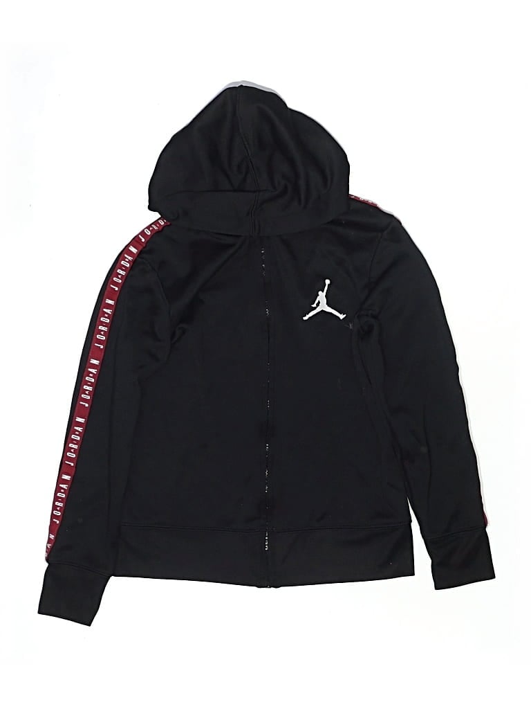 Pre-owned Air Jordan Kids' Zip Up Hoodie In Black
