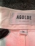 AGOLDE 100% Cotton Hearts Ivory Jeans Size 26 waist - photo 4