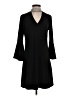 MSK Solid Black Casual Dress Size S - photo 1