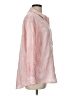 Karyn Seo 100% Linen Pink Long Sleeve Polo Size L - photo 4