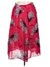 Ann Taylor Tropical Red Casual Skirt Size 6 - photo 1