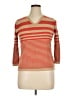 Jones New York Sport Stripes Orange Pullover Sweater Size XL Petite - photo 1