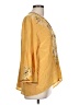 Sundance 100% Polyester Yellow 3/4 Sleeve Blouse Size L (petite) - photo 4