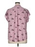 Torrid 100% Rayon Hearts Pink Short Sleeve Blouse Size 1X Plus (1) - photo 2