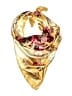 Unbranded Floral Gold Scarf One size - photo 1
