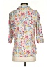 John Mark Floral White 3/4 Sleeve Blouse Size XS (petite) - photo 2
