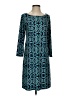 Laundry by Design Print Teal Casual Dress Size 2 - photo 1