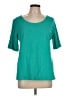 Chico's Teal Short Sleeve Top Size L - photo 1