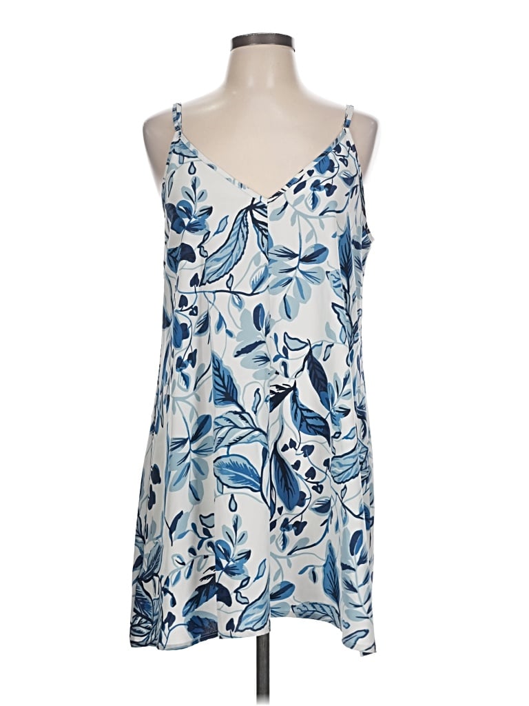 Pre-owned Shein Curve Casual Dress In Blue