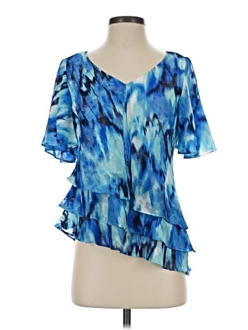 Alex Evenings Short Sleeve Blouse (view 1)