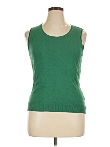 August Silk Sleeveless T-Shirt (view 1)