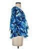 Alex Evenings 100% Polyester Blue Short Sleeve Blouse Size S - photo 4