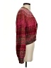 525 America 100% Acrylic Tweed Burgundy Cardigan Size S - photo 4