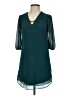 Iz Byer 100% Polyester Teal Casual Dress Size XS - photo 1