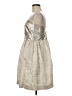 Molly B. Metallic Silver Cocktail Dress Size 8 - photo 5
