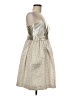 Molly B. Metallic Silver Cocktail Dress Size 8 - photo 4