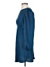 Express 100% Polyester Solid Blue Casual Dress Size S - photo 5