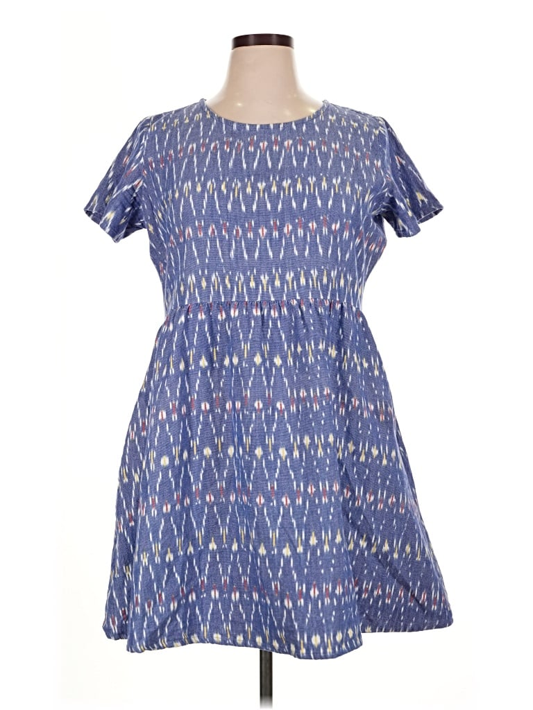 Pre-owned Mata Traders Casual Dress In Blue