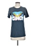 Canvas 100% Cotton Print Blue Short Sleeve T-Shirt Size S - photo 1