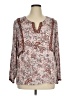 J.Jill Brown 3/4 Sleeve Blouse Size XL - photo 1