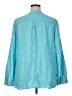 Talbots 100% Linen Teal Long Sleeve Blouse Size XL - photo 2
