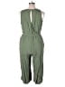 Old Navy 100% Viscose Solid Green Jumpsuit Size XL - photo 2