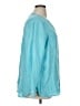 Talbots 100% Linen Teal Long Sleeve Blouse Size XL - photo 4