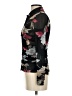 White House Black Market Floral Black Long Sleeve Blouse Size XXS - photo 5