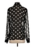 Guess 100% Polyester Polka Dots Black Long Sleeve Blouse Size S - photo 2