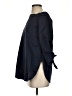 Tibi 100% Cotton Solid Black 3/4 Sleeve Blouse Size 0 - photo 5