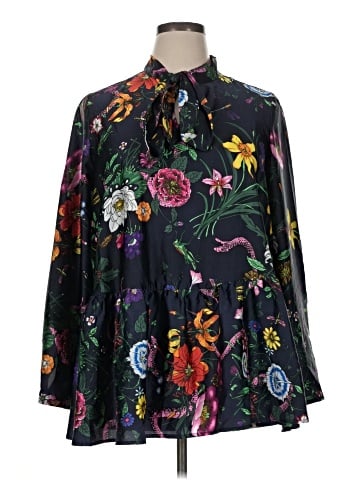 Ellos Long Sleeve Blouse (view 1)