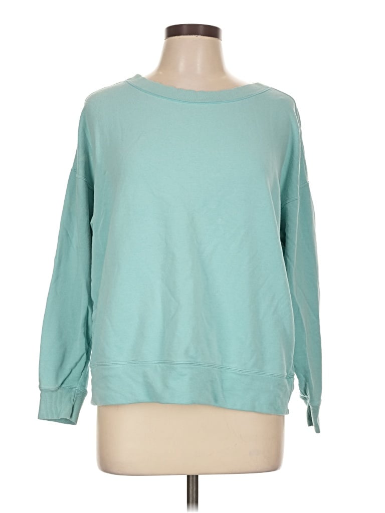 Pre-owned Uniqlo Sweatshirt In Teal