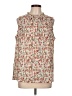 SimpleFun 100% Polyester Ivory Sleeveless Blouse Size L - photo 1