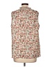 SimpleFun 100% Polyester Ivory Sleeveless Blouse Size L - photo 2