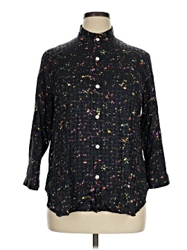 Raquel Allegra 3/4 Sleeve Button Down Shirt